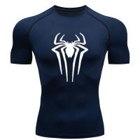 Camiseta De Deporte Para Hombre Con Estampado De Araña T-Shirt De Compresión Para Gimnasio Transpirable Y Secado Rápido Manga Corta Estilo Y2K Para Verano - details 10