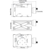 Plataforma de elevación Mesa Herramientas etapa lineal Lab Jack ascensor resistencia al desgaste alta precisión negro 1 unids fácil instalar ascensores - details 0