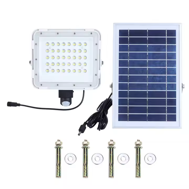 Luz LED alimentada por energía solar, luz de inundación, luz de calle impermeable para jardín al aire libre - 1