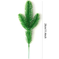 50 Pcs Ramas Artificiales De Navidad Con Puntas Verdes Accesorios Para Arandelas Y Decoración Del Hogar Material De Plástico - details 2