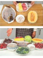 Cubiertas Elásticas Para Alimentos Reutilizables Y Desechables Plástico Fiel Cubiertas De Plato Para Cocina Ahorrador De Alimentos - details 3