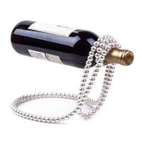 Nueva Collar De Perlas Soporte De Botella De Vino Colgante De Resina Metálica Lujo Decoración De Escritorio Hogar Ecológico - details 0