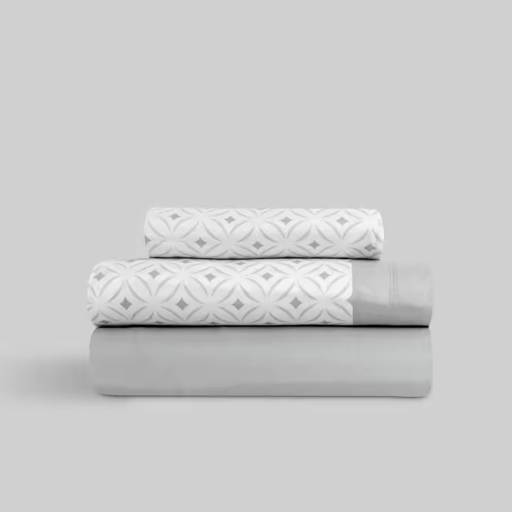 Juego de Sábanas Microfibra Ivet Gris - 1