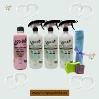 Laboncler - kit de limpieza ecojin hogar rosa con difusores y accesorios, concentrado liquido biodegradable 1l, aroma floral, limpiador multiusos, quitamanchas eficaz, fabricado en españa. - details 2