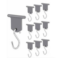 Accesorio para toldo, gancho para toldo de coche, accesorios para toldo RV, gancho en forma de S, fácil de instalar para autocaravana, caravana, suministros interiores al aire libre, tienda de campaña navideña, 9 piezas - details 4