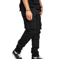 Pantalones De Cargo Para Hombre Talla Grande Color Sólido Con Bolsillos Multisectoriales Estilo Casual Primavera Verano - details 3