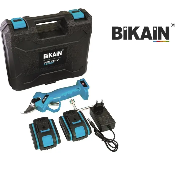 Bikain Tijera de Podar a Batería 500W con 2 Baterías Incluidas y Doble Apertura - 1