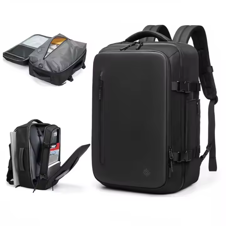 Mochila con airbag expandible para hombre, bolsa impermeable para portátil de 16 pulgadas, bolsa de negocios, almacenamiento por compresión al vacío, mochila de viaje, bolsa de equipaje A compresión al vacío - 1