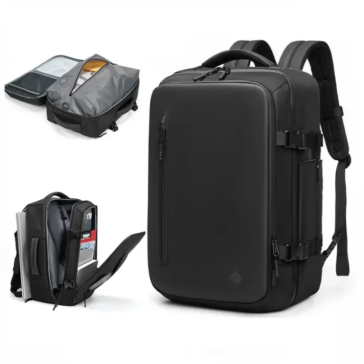 Mochila con airbag expandible para hombre, bolsa impermeable para portátil de 16 pulgadas, bolsa de negocios, almacenamiento por compresión al vacío, mochila de viaje, bolsa de equipaje A compresión al vacío - 1