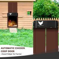 Porta Automática Para Ponedero Controlado Por Luz Y Pilas Impermeable Accesorio De Actualización Para Puerta De Casa De Mascotas - details 10