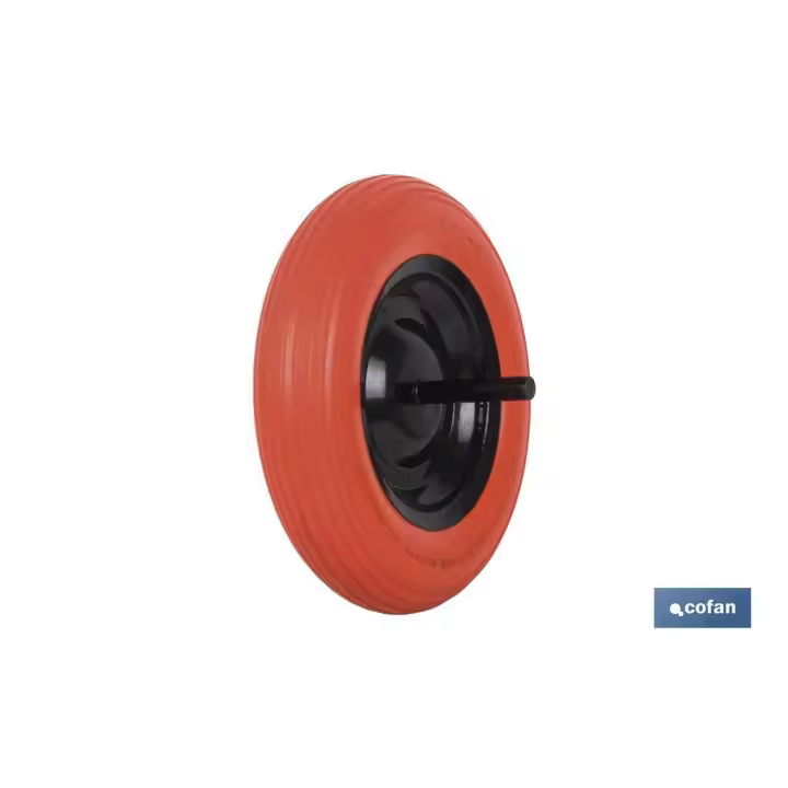 COFAN - Rueda impinchable de obra | Con varillas Ø20 mm | Para pesos de 140 kg - 1
