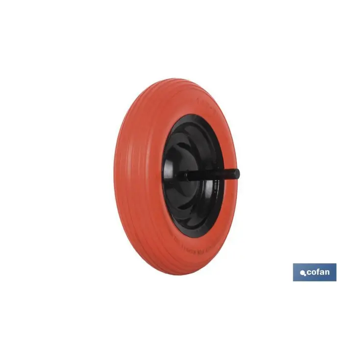 COFAN - Rueda impinchable de obra | Con varillas Ø20 mm | Para pesos de 140 kg - 1