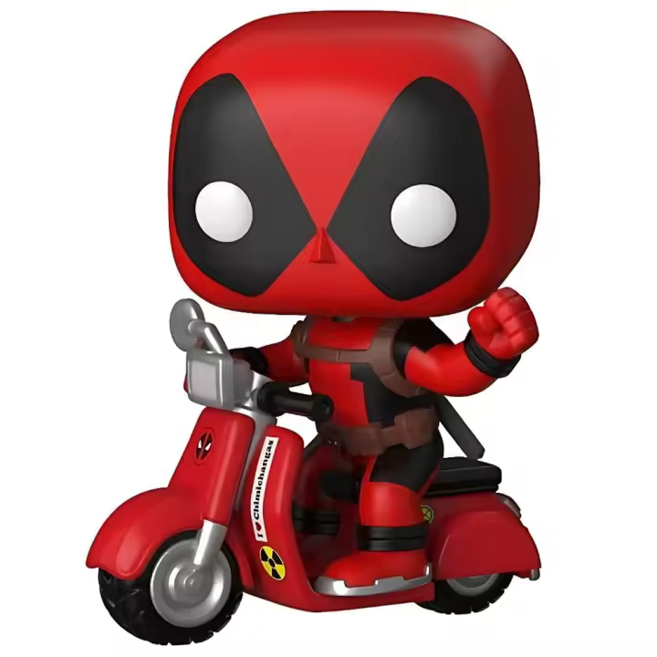 Figura Funko Pop Marvel Deadpool & Scooter-Figura de Vinilo Coleccionable - Idea de Regalo- Mercancia Oficial - Juguetes para Niños y Adultos - Movies Fans - Muñeco para Coleccionistas y Exposición - 1