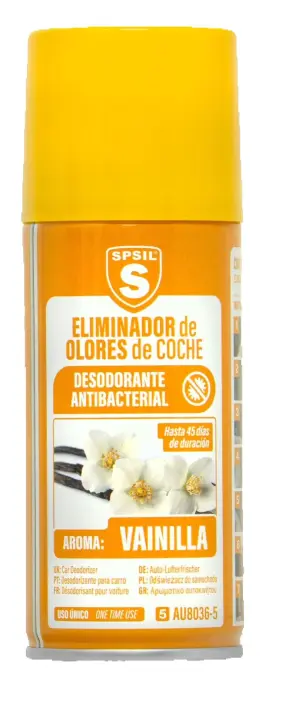 Eliminador de olores de coche USO UNICO AROMA VAINILLA 150ML - 1