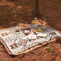 Manta de picnic al aire libre de Tela Pura de alta calidad - Ideal para camping, césped, Parque, senderismo y Viajes - details 1