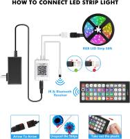 Tira De LED RGB Flexible 40m/30m/20m/15m DC 24V Con Control Por App Y Sincronización Musical Para Decoración De Navidad Y Habitaciones - details 10