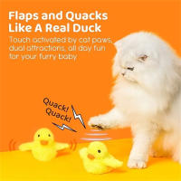 Juguete Interactivo Para Gatos Con Sensor De Vibración Peluche Lavable Juguete Eléctrico De Pato Que Puede Saltar Y Volar Juego Ideal Para Gatos Y Gatitos - details 5