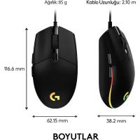 Logitech Ratón Gaming G102 con Cable USB | 8000 DPI | Iluminación RGB Arcoíris | Sensor Óptico de Alta Precisión para PC | Mac | Portátiles - details 5