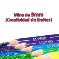 ALPINO Lapices de Colores 12/18 Unidades ,SET Lapices de Colores para Niños ,Dibuja y Colorea con Colores Vivos y Brillantes ,Material Escolar Estuche Lapices de Colores - details 3