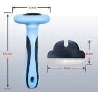 Peine Para Perros Y Gatos Herramienta De Peluquería Para Mascotas Cepillo Desenredante Adecuado Para Corte De Aparato Trimmer - details 0