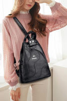 Mochila De Cuero De Alta Calidad Para Mujer Gran Capacidad Antirrobo Para Viajes Bolsa De Hombro Escolar Para Adolescentes Chicas - details 9