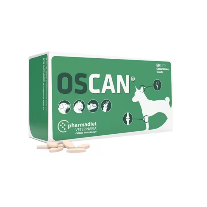 PHARMADIET - Oscan (60 Comprimidos) - Complemento para el correcto desarrollo óseo para Perros, Gatos, Reptiles y Aves - 1