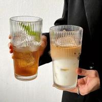 Vaso De Vidrio Con Tapa Y Pajita 600ml Estampado En Línea Para Bebidas Transparente Ideal Para Jugo Agua Y Café Frío - details 2
