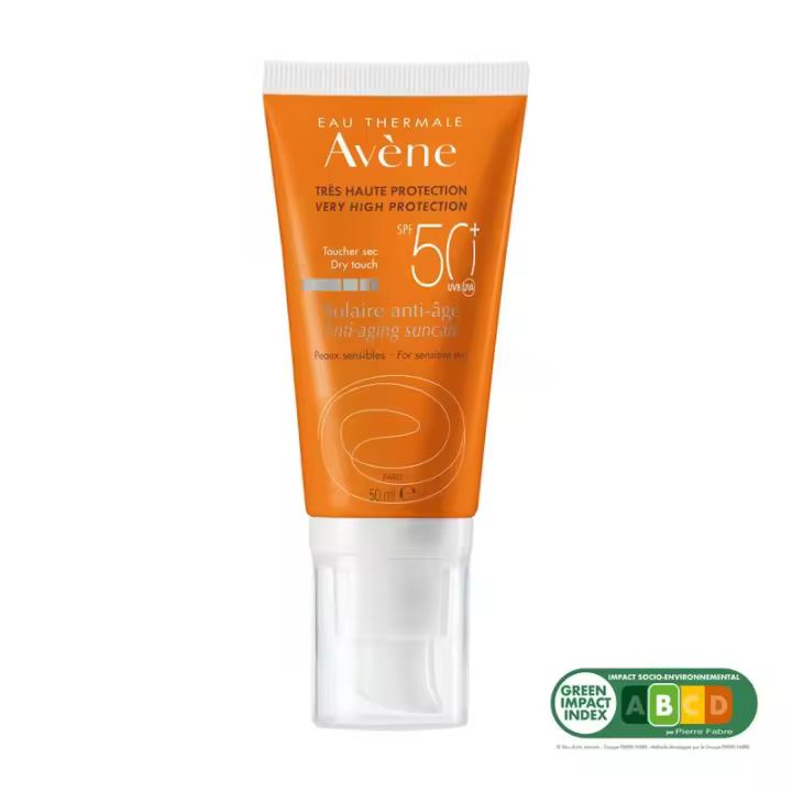 Avène Solar Antiedad SPF 50+ 50ml para Pieles Sensibles con Protección Solar de Alta Eficacia y Acción Antioxidante - 1