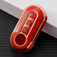 Carcasa De Llave De Coche Para Fiat 500 Ducato Panda Punto Gold TPU Protector De Cierre Plegable Con 3 Botones Y Llavero - details 7