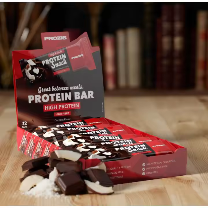 12X PROTEIN SNACK (12X30G) - Prozis  Bajas en azúcares  Alta en proteína  Deliciosos sabores  Nutritiva - 1