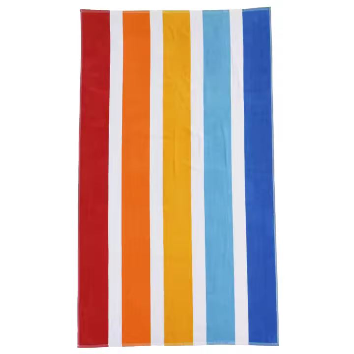 CASTMA GARANTIA DE ALTA CALIDAD - Toalla de Playa de Terciopelo FORMENTERA - 100% Algodón Suave y Absorbente - 1
