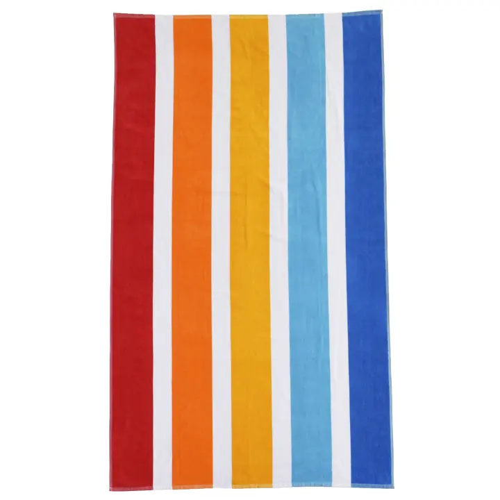 CASTMA GARANTIA DE ALTA CALIDAD - Toalla de Playa de Terciopelo FORMENTERA - 100% Algodón Suave y Absorbente - 1