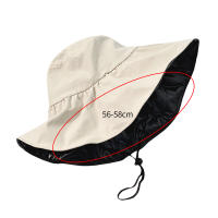 Sombrero De Sol Para Mujer Estilo Coreano Con Gran Alas Protección Solar Sombrero De Pescador Negro Gorra Casual De Verano - details 0