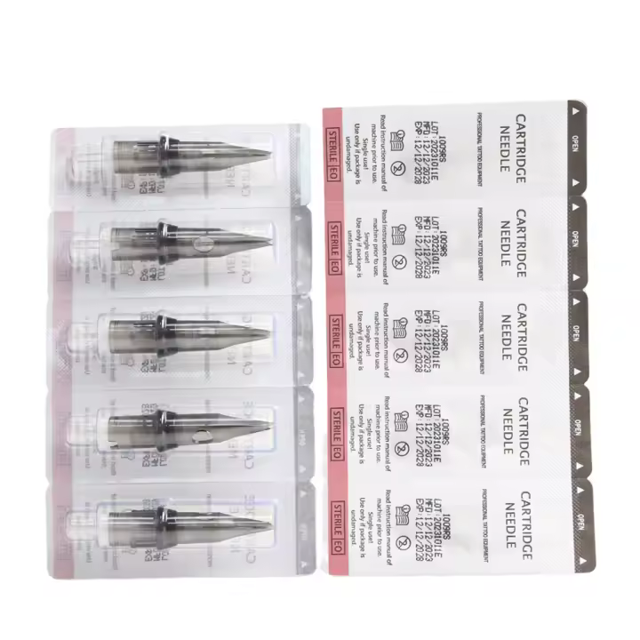10PCS Agujas De Tatuaje Cartridge De Seguridad Assorted 1RL 3RL 5RL 7RL 0.3MM Profesionales Para Máquina Rotatoria De Tatuaje 5RS 7RS 9RS - 1