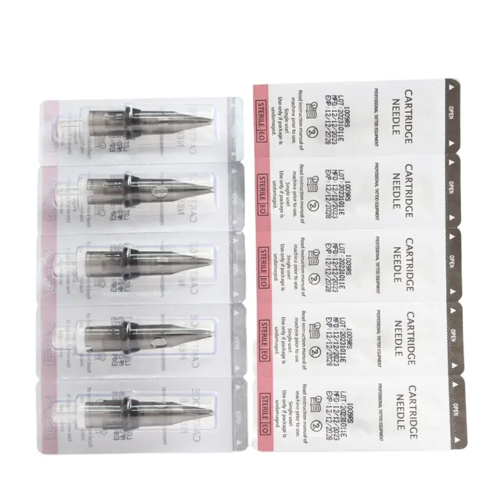 10PCS Agujas De Tatuaje Cartridge De Seguridad Assorted 1RL 3RL 5RL 7RL 0.3MM Profesionales Para Máquina Rotatoria De Tatuaje 5RS 7RS 9RS - 1
