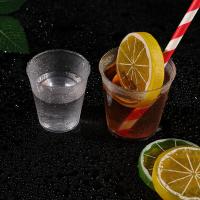 Vasos De Plástico Reutilizables Redondos 30/50X Copas Para Postres Descartables Bebidas Para Mercado Al Por Menor - details 5