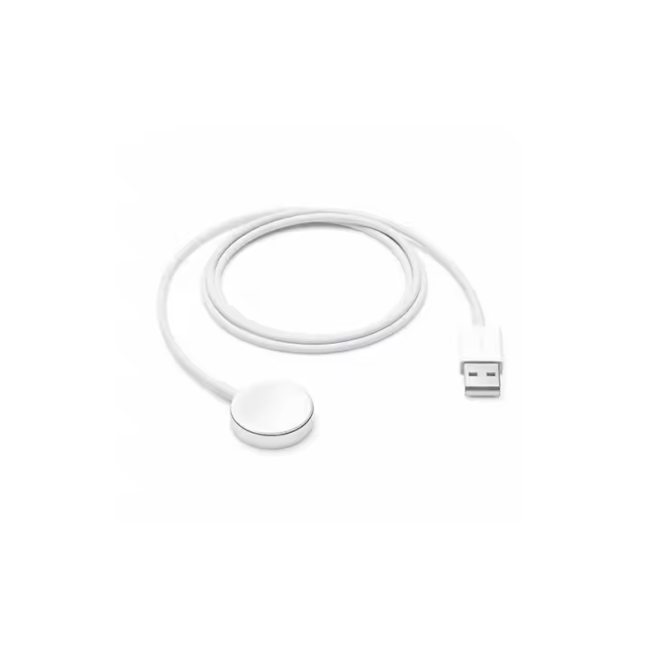 Cable cargador USB compatible con APPLE WATCH ⋆ Base de carga magnética inalámbrica ⋆ Color blanco ⋆ Compatible con todas las versiones de Apple Watch ⋆ Carga rápida y segura ⋆ Envío desde España - 1