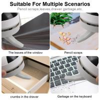 Aspiradora De Escritorio Mini Con Cepillo De Limpieza USB Recargable Eco-amigable Para Hogar Y Oficina Eliminador De Polvo - details 1