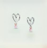Charm Pandora Corazón Envuelto En Dos Tonos Plata de Ley S925- 783242C01 - details 1