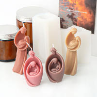 Molde De Silicona 3D Para Vela Mom Con Bebé Virgen Mold De Cera Y Resina Figura Humana Regalos De Arte Abstracto Familiar - details 3