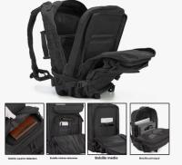 Mochara táctica Molle Assault Pack, Bolsa de 3 días para senderismo, Treeking, Fitness, Camping, Trabajo diary, 45l - details 3