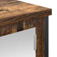 vidaXL Mueble de baño de pared con espejo roble ahumado 60x21x60 cm - details 5