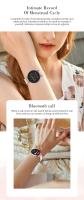 New round screen smart watch, bluetooth call, music, heart rate, weather, GPS, sport track, pedometer, waterproof, message reminder, calories, sleep, fashionable appearance, long battery life, multi-language support, personalized dials - details 4