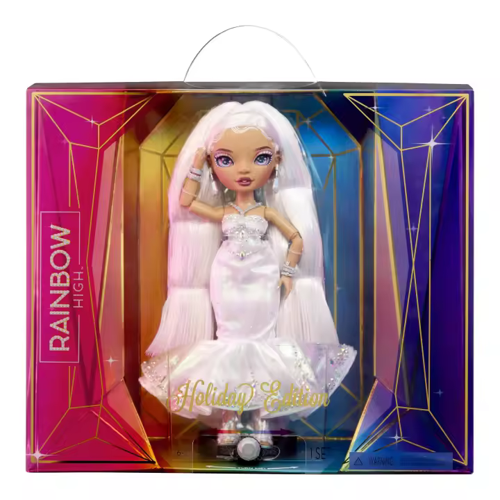 Rainbow High Holiday Edition  de Colección ,Muñeca Roxie Grand con vestido de diamantitos bordados MGA - 1