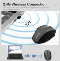 Ratón De Juego Y Oficina E-YOOSO E-1010 USB 2.4G Wireless 2400 DPI Óptico Ergonómico Para Laptop PC Computadora Con 5 Botones - details 2