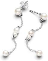 Pandora Timeless Joyería de plata de ley con perla blanca cultivada de agua dulce tratada y circonitas cúbicas transparentes，Incluye Caja Original，Incluye Caja Original - details 0