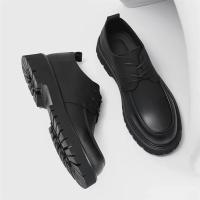 Zapatos De Cuero Para Hombre Casual Clásico Negocios Formales Con Cordones Hechos a Mano Transpirables Suela Gruesa Moda Zapatos - details 9