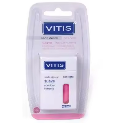 VITIS SUAVE CON FLUOR Y MENTA SEDA DENTAL 50 M - 1
