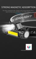 Linterna Frontal COB LED Recargable Con Imán Impermeable Para Camping Pesca Minera Luz De Escritorio Con Ángulo De Haz De 60° - details 20