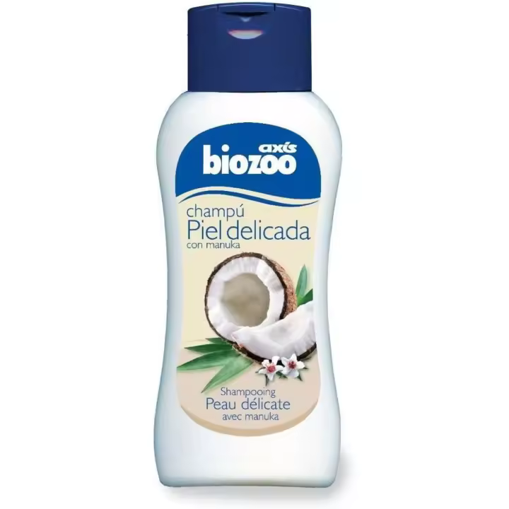 Champú para perros de piel delicada BIOZOO, bote 250 ml con Manuka - 1